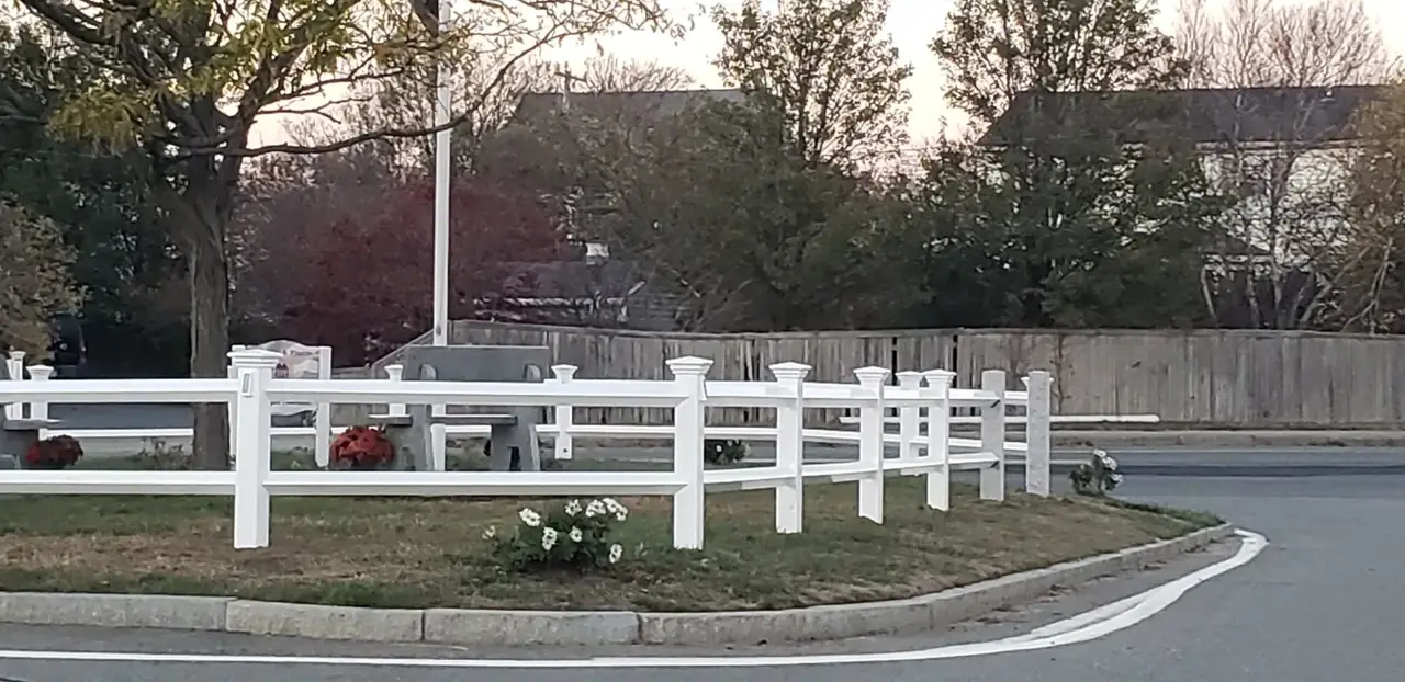 Custom fence installed by Armstrong Fence on the South Shore of Massachusetts